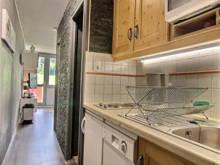 Studio cabine rénové à Plagne Centre avec balcon et proche des pistes - Photo 5