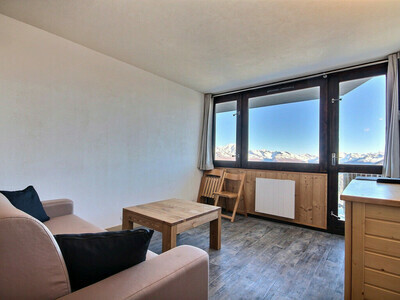 Location Appartement à Plagne Aime 2000,Joli studio cabine rénové, magnifique vue sur le Mont-Blanc FR-1-455-80 N°880630