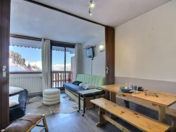 Wohnung in La Plagne, Charmant studio avec balcon et vue Mont-Blanc, à 50m des pistes - L880639