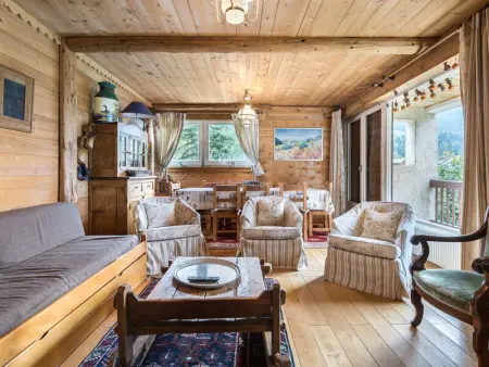 Confortable 4 pièces à Megève, balcon, cheminée, parking, piscine/tennis en été, proche centre - Photo 7