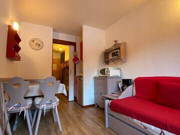 Location Appartement à Valfréjus,Studio cosy 2/3 pers, balcon, vue piste, centre village, Modane FR-1-265-214 N°965404