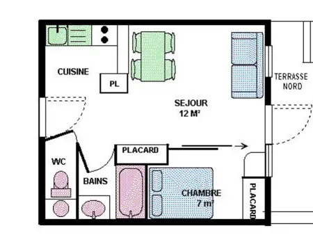 Appartement cosy 4 pers - Pied des pistes, balcon et wifi gratuit - Photo 5