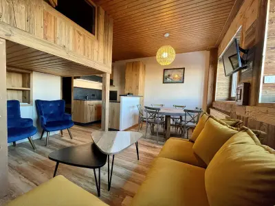 Appartement à Courchevel 1850, T2 cabine Courchevel avec accès piste, parking et wifi - L881427