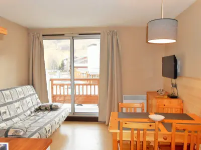 Appartement à Les Deux Alpes, Studio cosy près des pistes, pour 4 avec espace nuit et balcon - L964519