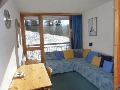 Appartement à Les Arcs 1800, Studio chaleureux aux Arcs 1800 proche pistes et commerces, animaux acceptés - L881576