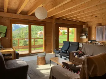 Chalet a Pra Loup,Chalet moderne 4 chambres, terrasse sud, parking, Pra Loup FR-1-471-41 N°830949