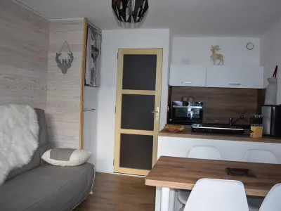 Appartement à Pralognan la Vanoise, Studio Charmant Proche Centre, Balcon Sud, Calme, Capacité 4 Pers., Près Commerces et Téléphérique - L881734