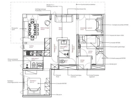 Magnifique appartement rénové avec balcon et Wifi à Plagne Centre - Photo 14