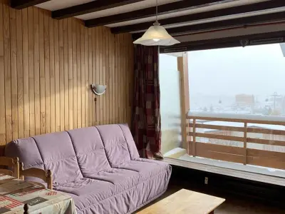 Appartement à Huez, Studio cosy pour 4 à L'Alpe d'Huez, balcon sud, proche pistes et commerces, animaux bienvenus - L966735