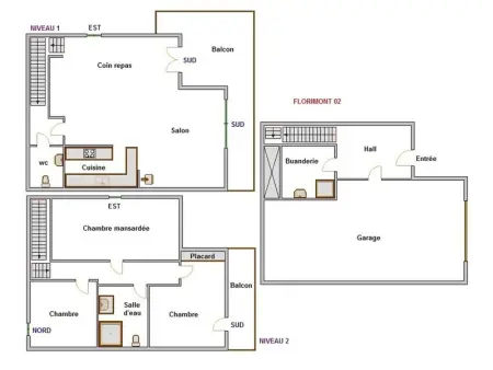 Demi-chalet moderne avec poêle, garage, proche pistes - 6-8 personnes - Photo 13