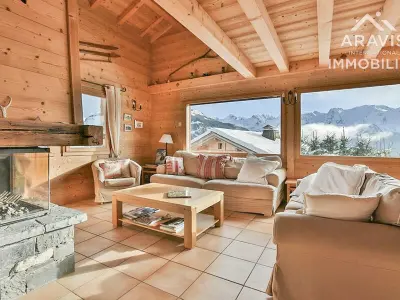 Chalet à Le Grand Bornand, Chalet de charme 4* pour 12 pers. avec cheminée, TV et jardin proche pistes de ski - L831246