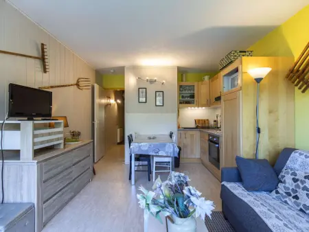 Studio cabine 6 pers, proche pistes, balcon, animaux admis, parking - Photo 1