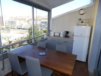 Appartement à Marseillan Plage, Appartement T2 Mezzanine 1er Étage avec Piscine et Parking, 4-6 Couchages, Chemin du Pous, Marseillan - L882678