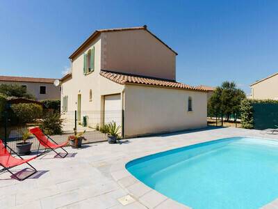 GB3-42 : Villa 4 pièces 7 couchages avec piscine privative et jardin, Villa 7 personnes à Narbonne FR-1-409-21