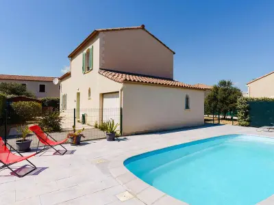 Villa à Narbonne, Villa 4 pièces avec piscine privée, jardin, garage, 7 couchages, Narbonne-Plage, proche commerces - L831299