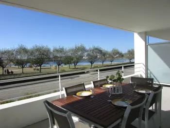 Wohnung in Étel,Appartement face mer à Étel avec terrasse, parking et WiFi - 42m², à deux pas de la plage FR-1-479-68 N°883044