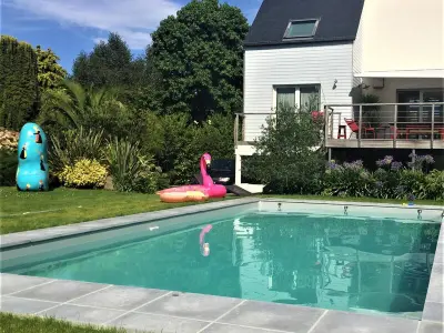 Maison à Perros Guirec, Maison 4 étoiles pour 8 pers avec piscine chauffée, proche port de Perros-Guirec - L831497