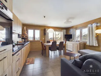 Appartement à Montvalezan La Rosière, Charmant 3 pièces aux pieds des pistes avec balcon, parking et WiFi - N°948761