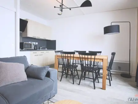 Studio cabine 4/5 pers, balcon expo sud, TV, cuisine équipée, casier à ski - Photo 1