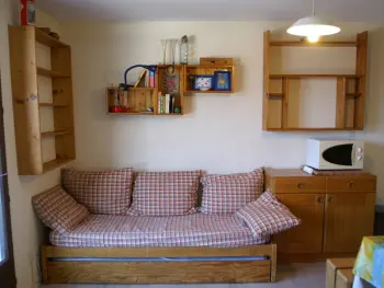 Appartement à Les Adrets Prapoutel, 2 pièces cabine montagne - pied des pistes - balcon - parking gratuit - L967075