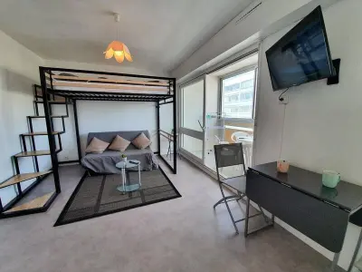 Appartement à Saint Hilaire de Riez, Studio lumineux avec loggia, TV, lave-linge à 2 pas de la plage - L883917