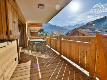 Apartamento en Le Grand Bornand,Appart haut standing près centre, 4 pers, vue Aravis, balcon, tout équipé FR-1-391-117 N°842135