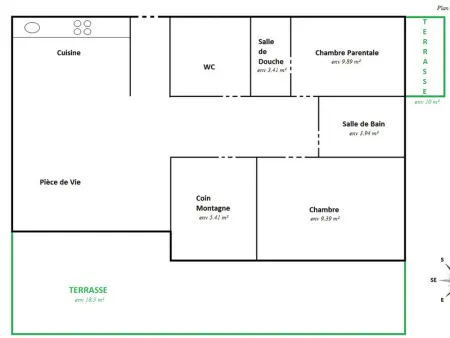 Appartement 4 étoiles aux Gets avec 2 chambres, cabine et terrasses, proche centre et pistes de ski - Photo 13