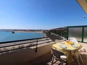 40m² + terrasse face à la plage du Lazaret - labelisé 2 clefs vacances, Appartement 4 personnes à Sète FR-1-472A-157