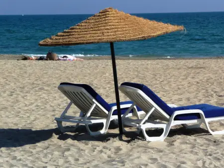 Appartement 2 Pièces Cabine, Terrasse Vue Mer & Parking Privé - Photo 15