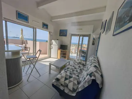 Appartement à Cap d'Agde, T2 avec piscine, parking et terrasse vue mer au Cap d'Agde - L884658