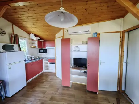 Chalet climatisé 6 pers., piscine chauffée, parking, terrasse teck, calme près plages et commerces - Photo 2