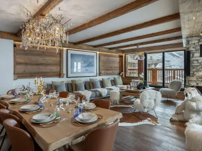 Appartement à Val d'Isère, Appartement élégant avec jacuzzi à Val-d'Isère - 4 chambres en suite, proche piste de Bellevarde - L884698