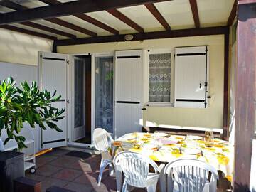 Petite maison de vacances climatisée dans quartier calme, Maison 5 personnes à Marseillan Plage FR-1-387-167