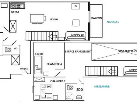 Appartement 5 pièces, skis aux pieds, près des Saisies - 9 personnes, balcon, parking inclus - Photo 17