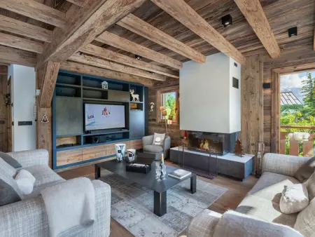 Chalet Luxe 12 Pers. Face aux Pistes avec Skiroom, Garage, Salle de Sport et Services Inclus - Photo 1