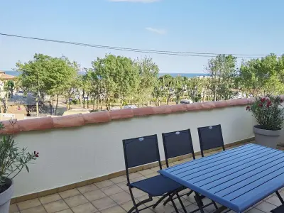 Appartement à Marseillan Plage, Appartement 2 pièces avec mezzanine et toit terrasse, Marseillan-Plage, 6 couchages - L885315