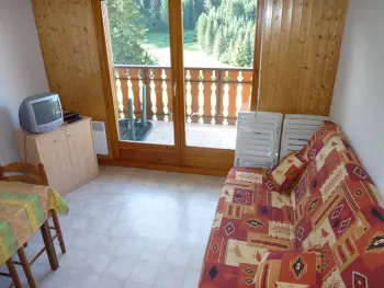 Appartement in Le Biot,Charmant T2 avec terrasse, parking et cave - 4 pers, proche randonnées et ski fond FR-1-573-43 N°968399