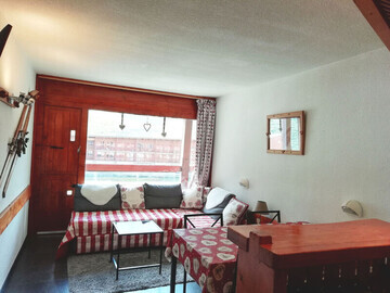 Location Apartamento en Les Arcs 2000,Studio central pour 4 pers., balcon, ski-in/ski-out et TV FR-1-411-692 N°948771