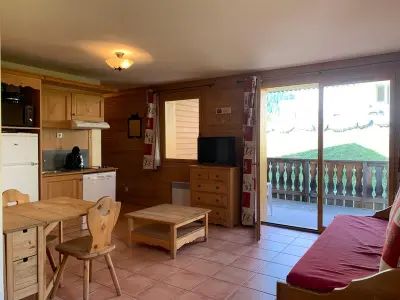 Appartement à Pra Loup, Studio cosy pour 4 pers., déco montagnarde, balcon ouest, calme - Pra Loup - L885723