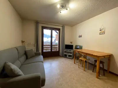 Appartement à Morillon Village, Studio 4 pers avec balcon, proche télécabine, télé, Wi-Fi, casier à skis - Morillon - L885825