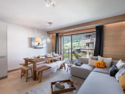 Appartement à Megève, Luxueux appartement 3 chambres à Megève avec piscine et salle de sport - L940625