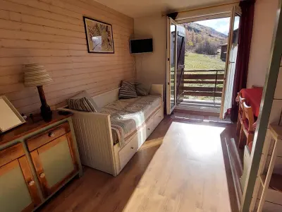 Appartement à Mont de Lans, Studio cocooning 24m² pour 4 pers. avec balcon sud, pied des pistes - Village 1800, Les Deux Alpes - L965539