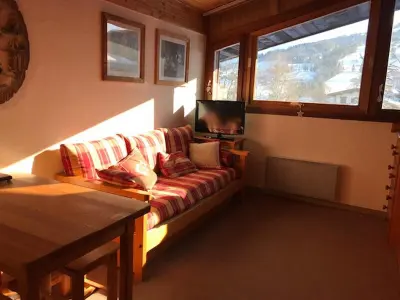 Appartement à Combloux, Studio pour 4 avec vue Mont Blanc, parking et casier à skis - L886023