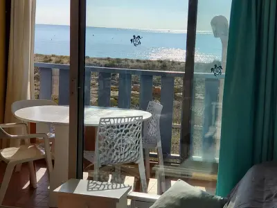 Appartement à Port Barcarès, Appartement en bord de mer pour 4 pers., parking privé, proche commerces, plage sans route à traverser - L886355