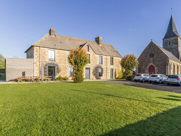 Location Casa rural en Le Guislain,Maison de charme avec grand jardin, idéale pour familles, proche Mont Saint-Michel et Plages du Débarquement FR-1-362-247 N°832380