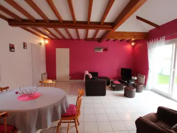 Gîte in Denneville,Maison cosy près de la plage, 6 pers, 3 ch, terrasse, garage, vélos fournis FR-1-362-323 N°832452