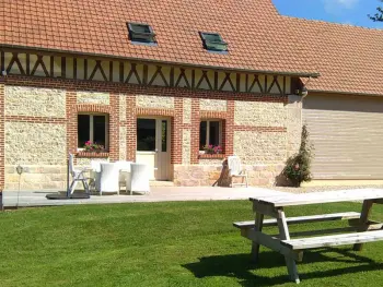 Gite à Canouville,Charmante Maison de Ferme, 3 Chambres, Proche Plages, Wi-Fi, Jardin, Accueil Petits Chiens FR-1-441-56 N°832911