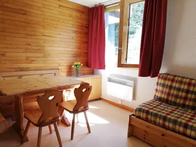 Appartement à Valmorel, Studio lumineux à 80m des remontées mécaniques, balcon sud, animaux acceptés - L952241