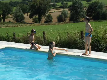 Gîte rustique et contemporain avec piscine privée, wifi, animaux admis - Photo 14