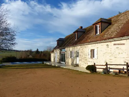 Gîte rustique et contemporain avec piscine privée, wifi, animaux admis - Photo 21